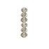 AussieSuperStore Jewellery Making Supplies Silver Bead Crystal Squashed Facet 6mm 42pcs (in 5 colours) Bead Crystal Squashed Facet 6mm 42pcs | Jewellery Making Beads 9323823153656 CRY043